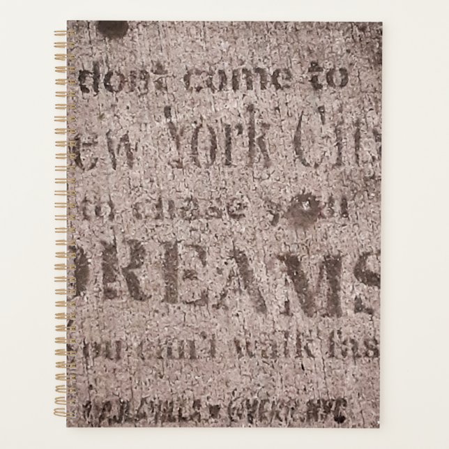 "Sidewalk Dreams-Little Italy, NYC Planner" Planer (Vorderseite)