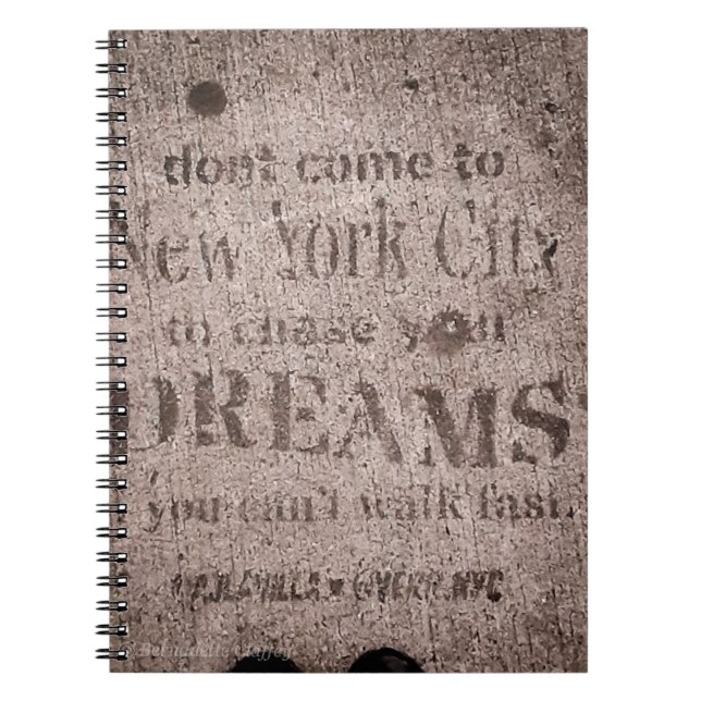 "Sidewalk Dreams" Spiral Foto Notebook Notizblock (Vorderseite)