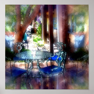 Sidewalk Impressionen von Taos Poster