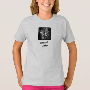 Sidewalk Surfer Pro Bild Grauer Skater T-Shirt