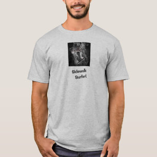 Sidewalk Surfer Pro Bild Grauer Skater T-Shirt