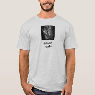 Sidewalk Surfer Pro Bild Grauer Skater T-Shirt