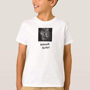 Sidewalk Surfer Pro Bild Weißer Skater T-Shirt