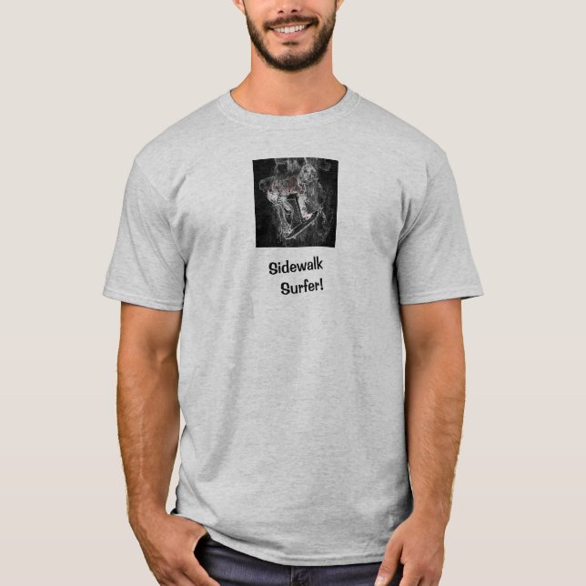 Sidewalk Surfer Pro Image Grau Skater T - Shirt (Vorderseite)