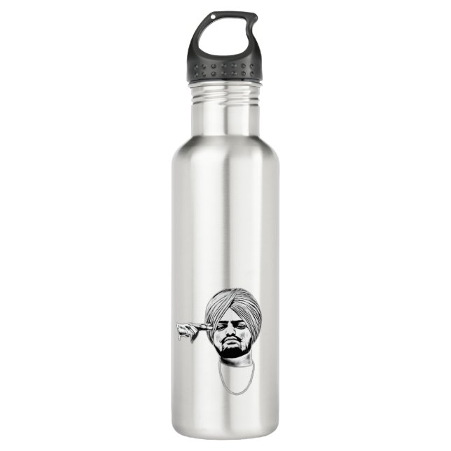 Sidhu Moose wala Stainless Steel Punjabi Tribute Edelstahlflasche (Vorderseite)