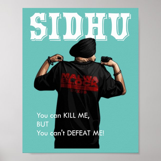 Sidhu Moosewala Desi Merch Punjabi Pullover Poster (Vorne)