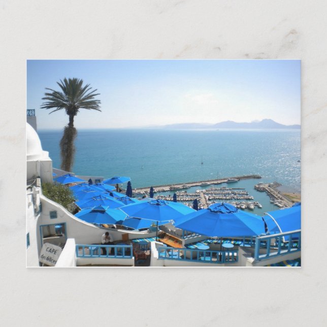 Sidi Bou sagte Tunesien Postkarte (Vorderseite)