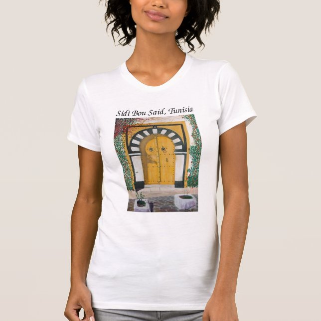 Sidi Bou sagte, Tunesien T-Shirt (Vorderseite)