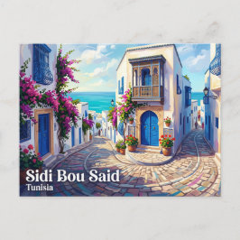 Sidi Bou Said Haus Tunesien Postkarte