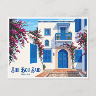 Sidi Bou Said Tunesien Postkarte