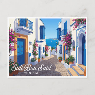 Sidi Bou Said Tunesien Postkarte