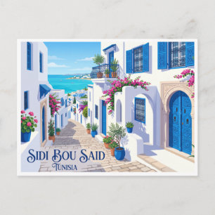 Sidi Bou Said Tunesien Postkarte