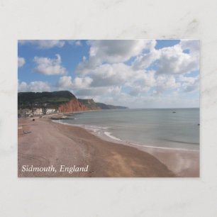 Sidmouth Beach Postcard Postkarte