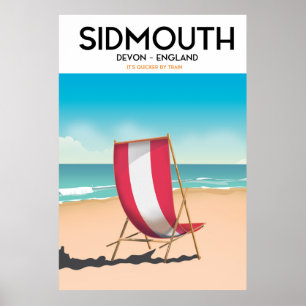 Sidmouth, Devon, Vintage Reiseplakat Poster