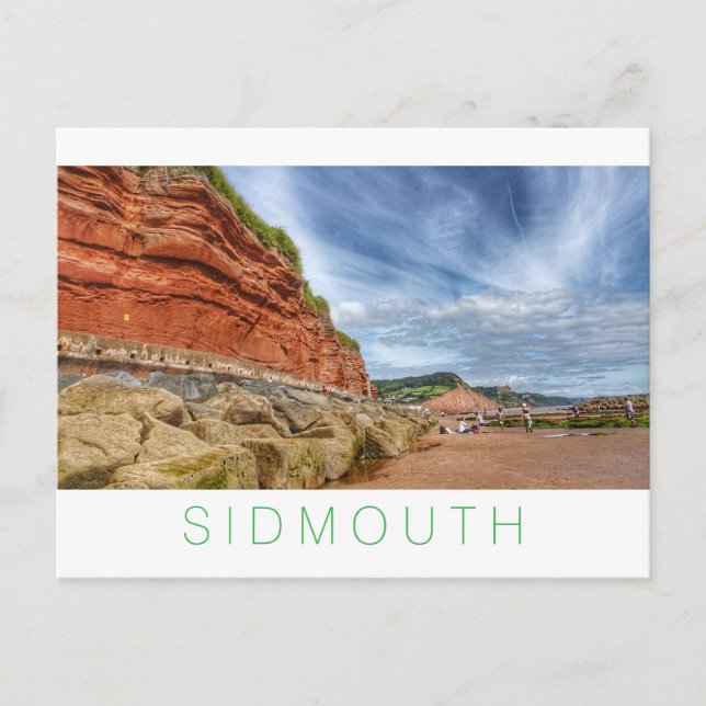 Sidmouth Feiertagspostkarte (Vorderseite)