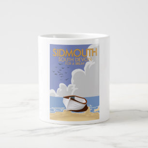 Sidmouth South Devon Vintage Reiseplakat. Jumbo-Tasse