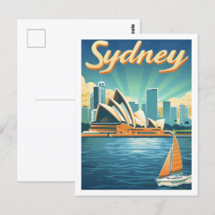 Sidney Australia Famous Travel Place Postkarte