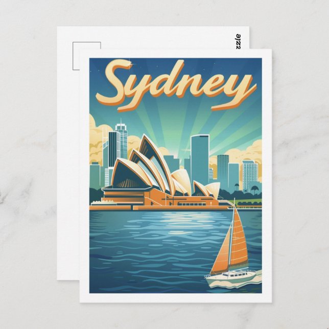 Sidney Australia Famous Travel Place Postkarte (Vorne/Hinten)