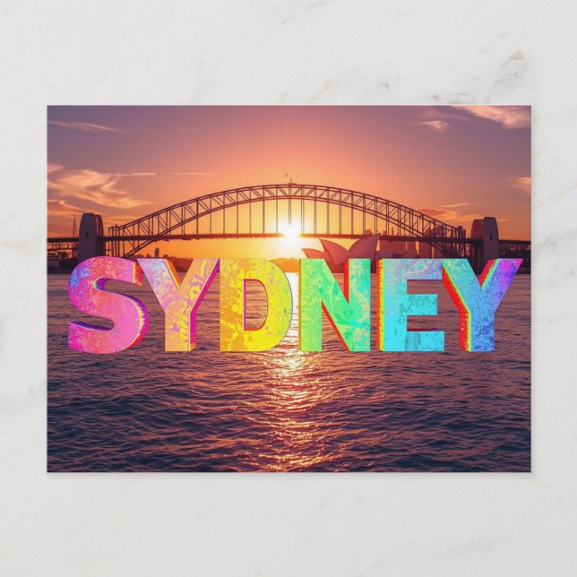Sidney australia postkarte (Vorderseite)