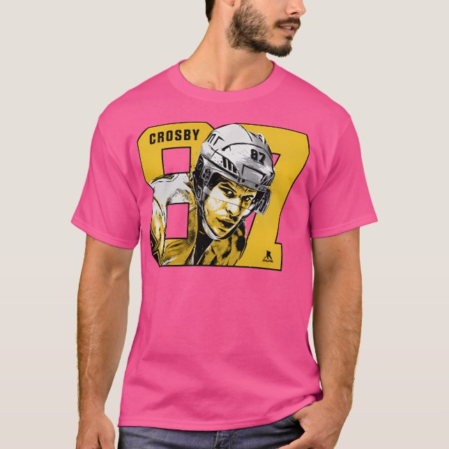 Sidney Crosby Pittsburgh Nummer T-Shirt (Vorderseite)