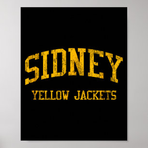 Sidney High School HS Sidney OH Vintage-Sport Poster