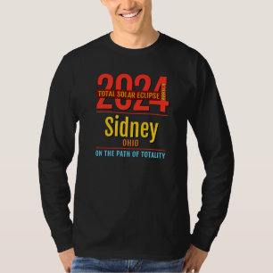 Sidney Ohio OH Totale Sonnenfinsternis 2024 4 Pr T-Shirt