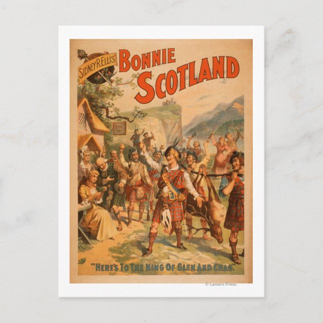 Sidney R. Ellis' Bonnie Scotland Scottish Play 3 Postkarte (Vorderseite)