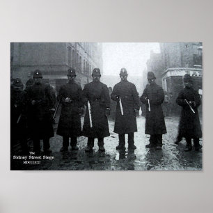 Sidney Street Siege 1911 Poster