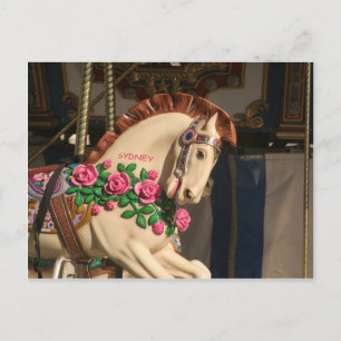 Sidney the Carousel Horse Postkarte