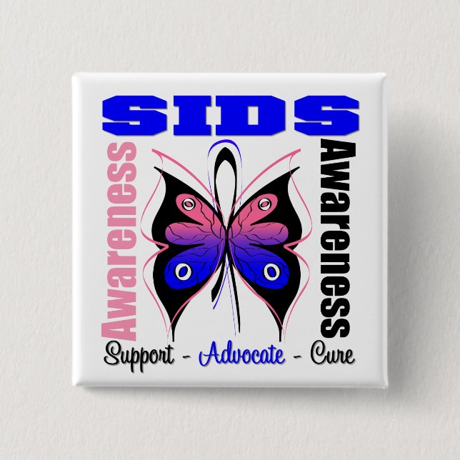 SIDS Awareness Butterfly Button (Vorderseite)