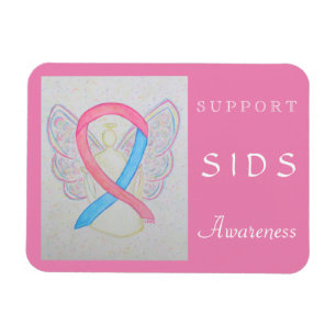 SIDS Awareness Ribbon Angel Custom Magnet