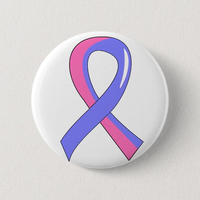 SIDS blaues rosa Band 3 Button (Vorderseite)