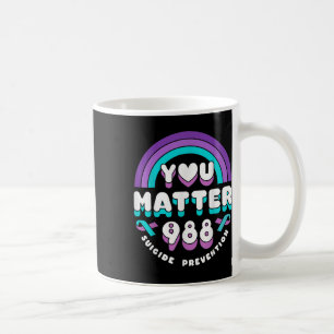 Sie 988 Suizidprävention Bewusstsein Regenbogen Ri Kaffeetasse