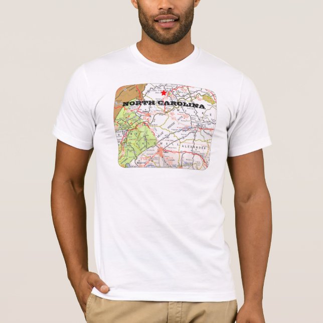 Sie addieren Ihre STADT Name-T-Shirt-Map-2,… T-Shirt (Vorderseite)