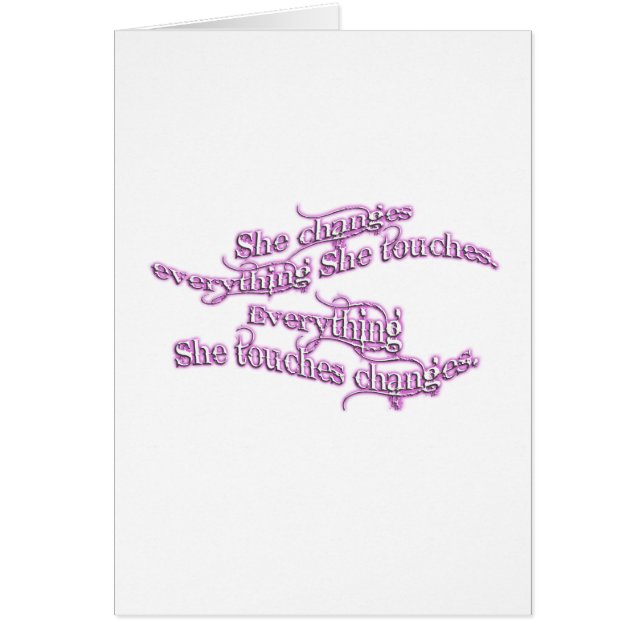 sie ändert alles sie Touchs - lila Glühen (Vorne)