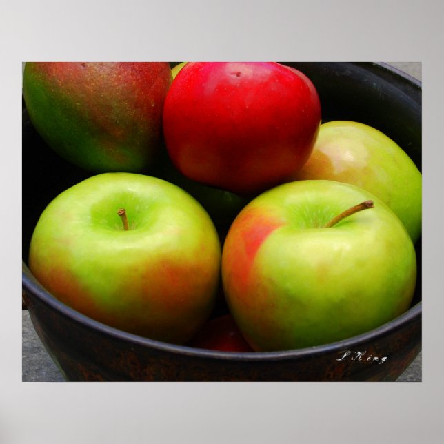 sie Äpfel Poster (Vorne)