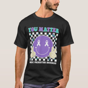 Sie Aquamarine Lila Selbstmordbewusstsein Psychisc T-Shirt