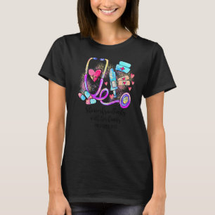 Sie arbeitet bereitwillig mit ihren Hands Sprichwö T-Shirt