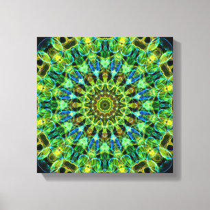 Sie aufpassen Kaleidoskop Leinwanddruck