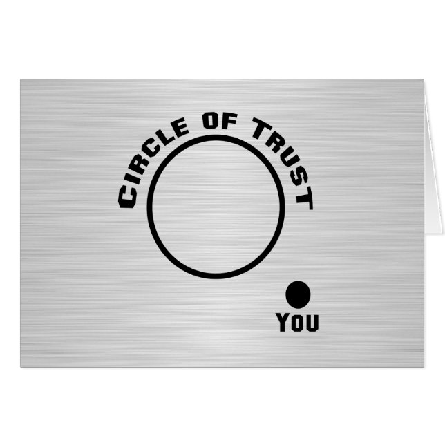 Sie außerhalb des Kreises des Vertrauens (Vorderseite (Horizontal))