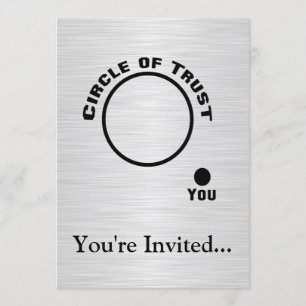 Sie außerhalb des Kreises des Vertrauens Einladung