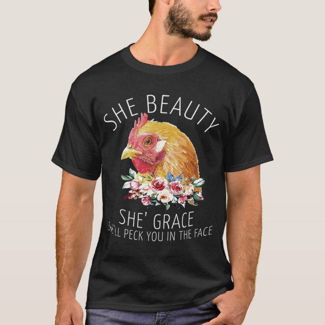 Sie Beauty sie Grace Peck Sie in Ihrem Gesicht Chi T-Shirt (Vorderseite)