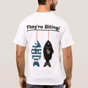 Sie beißen! Lustiges Angel-Fisch-T-Shirt für Angle T-Shirt