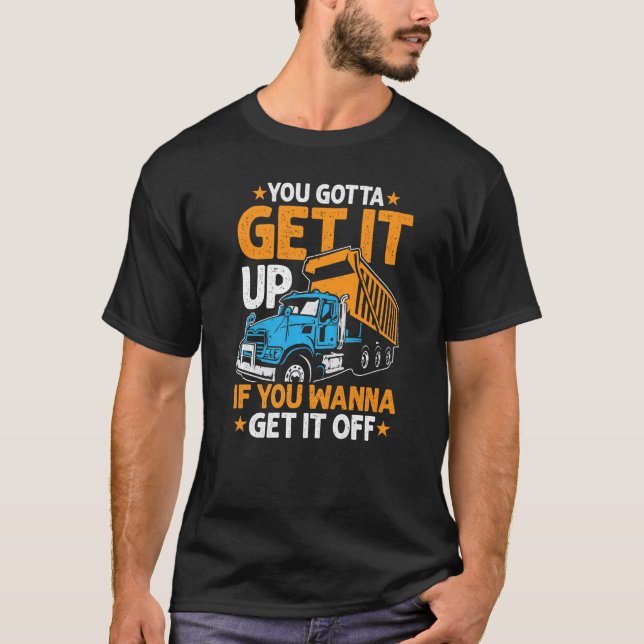Sie bekommen einen Truckfahrer Vater Mens T-Shirt (Vorderseite)