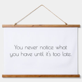 Sie bemerken nie die hölzerne Wandtapeten Wandteppich Mit Holzrahmen