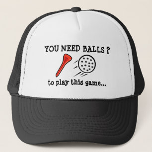 Sie benötigen Ball-lustige Golfball-Kappe Truckerkappe