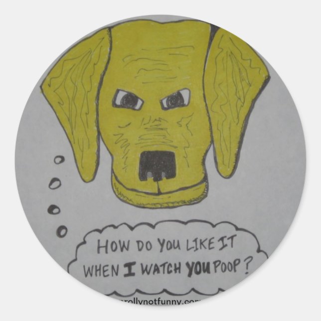 Sie beobachten runder aufkleber (Vorderseite)