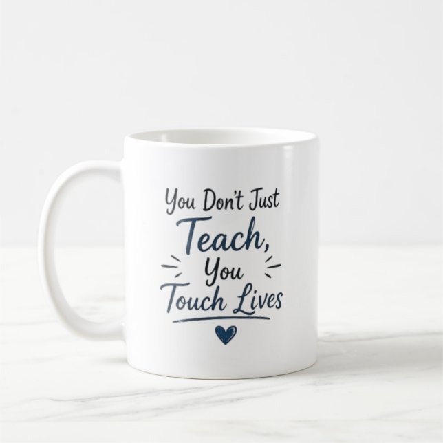Sie berühren Leben Personalisiert Kaffeetasse (Links)