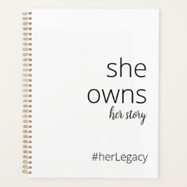 Sie besitzt ihre Geschichte | Motivierend Frauenan Planer
