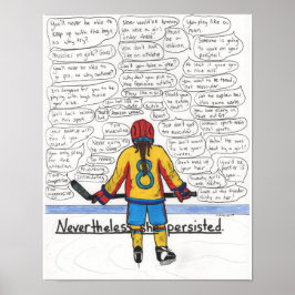 Sie bestand (Athletin) 11x14 Poster